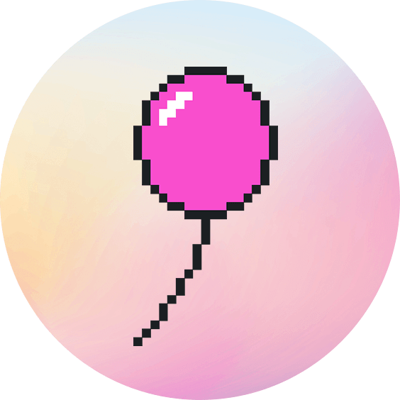 [Motiv: Ballon (pink)] Kinder / T-Shirt, Kurzarm, hellrosa, 104/110 T-Shirt, Kurzarm | 104/110 | hellrosa