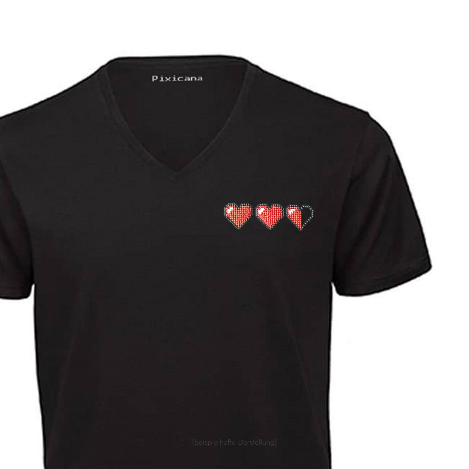 Motive: [Motiv: Zweieinhalb Leben] Männer | T-Shirt, V-Ausschnitt, schwarz, XS