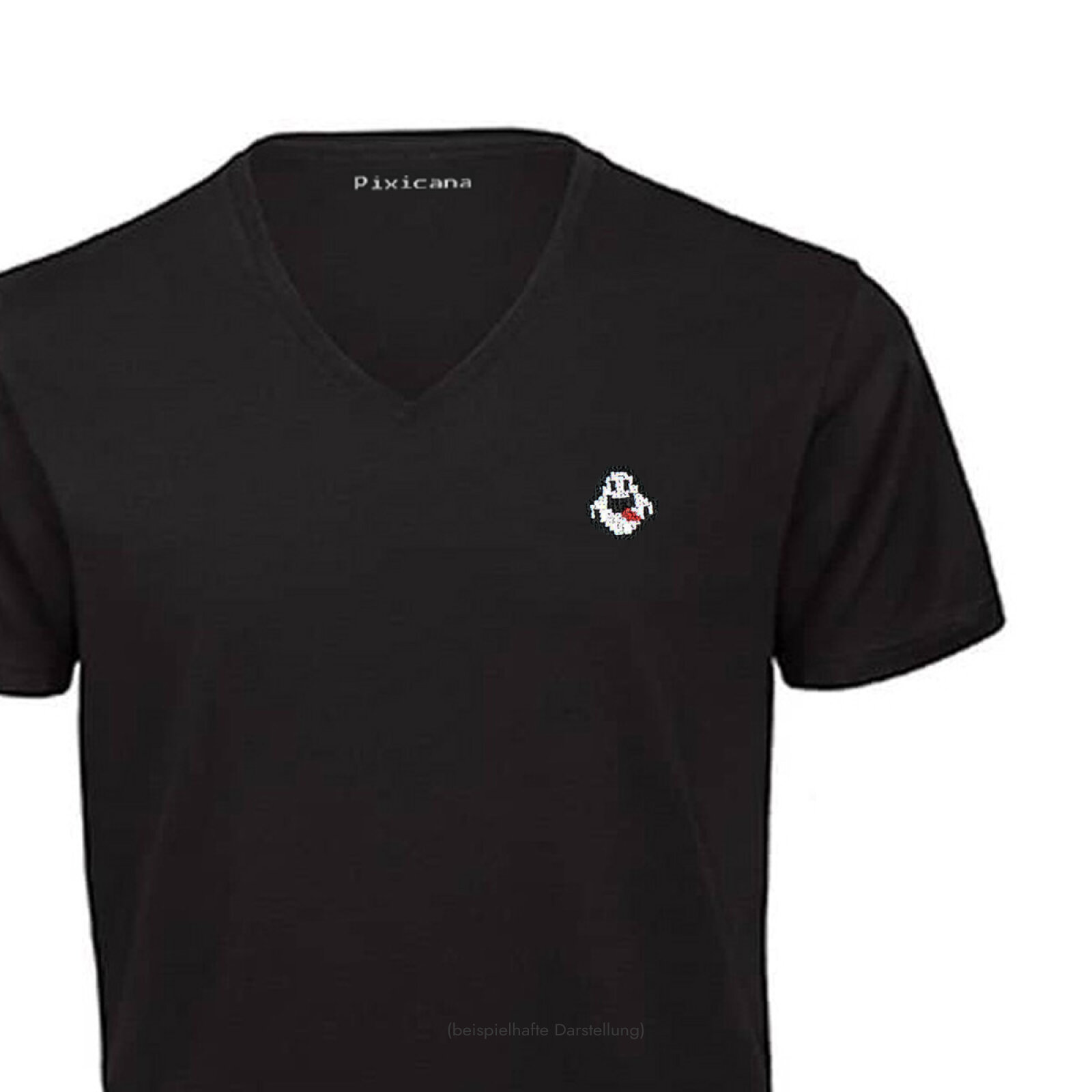 Motive: [Motiv: Geist] Männer | T-Shirt, V-Ausschnitt, schwarz, XS