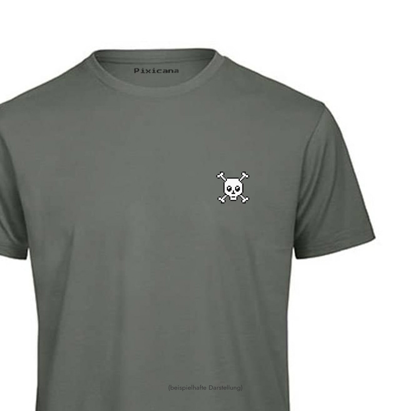 Motive: [Motiv: Totenkopf] Männer | T-Shirt, Rundhals, millennial khaki, XL