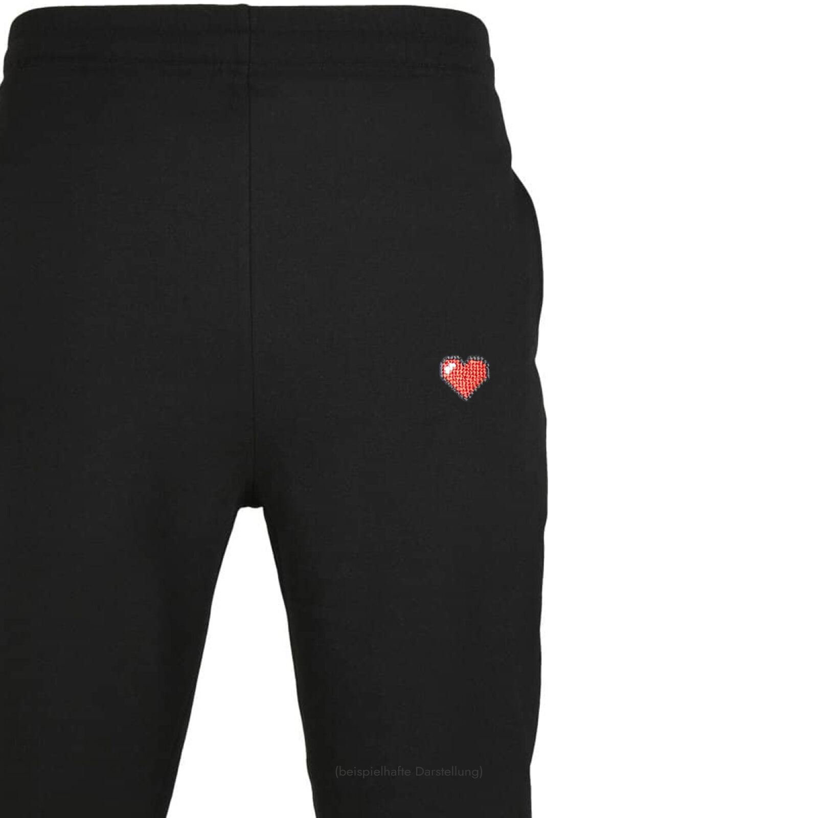 Motive: [Motiv: Herz (rot)] Männer | Jogginghose, schwarz, M