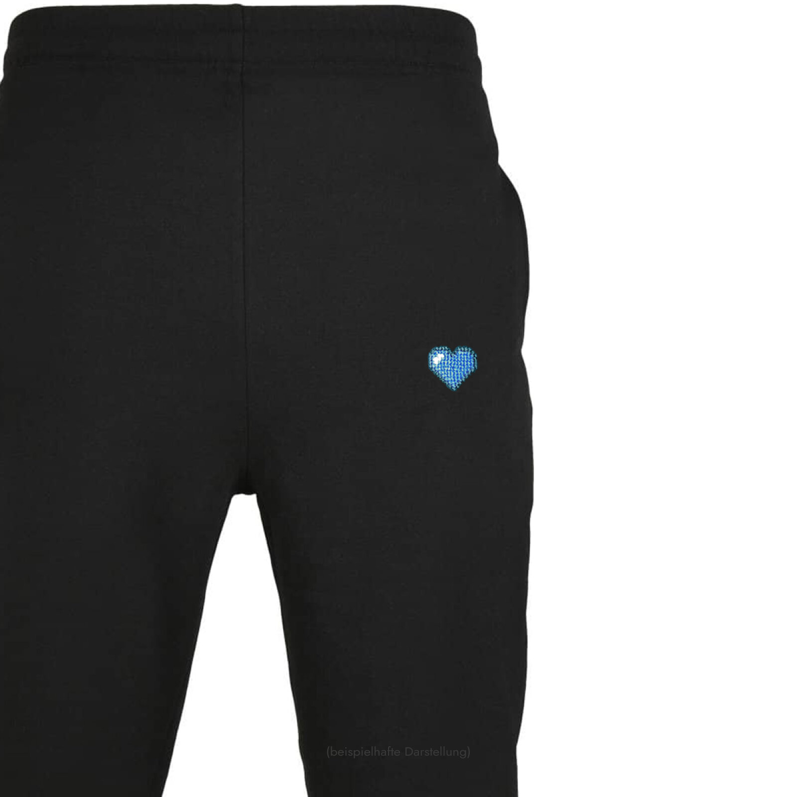Motive: [Motiv: Herz (blau)] Männer | Jogginghose, schwarz, L