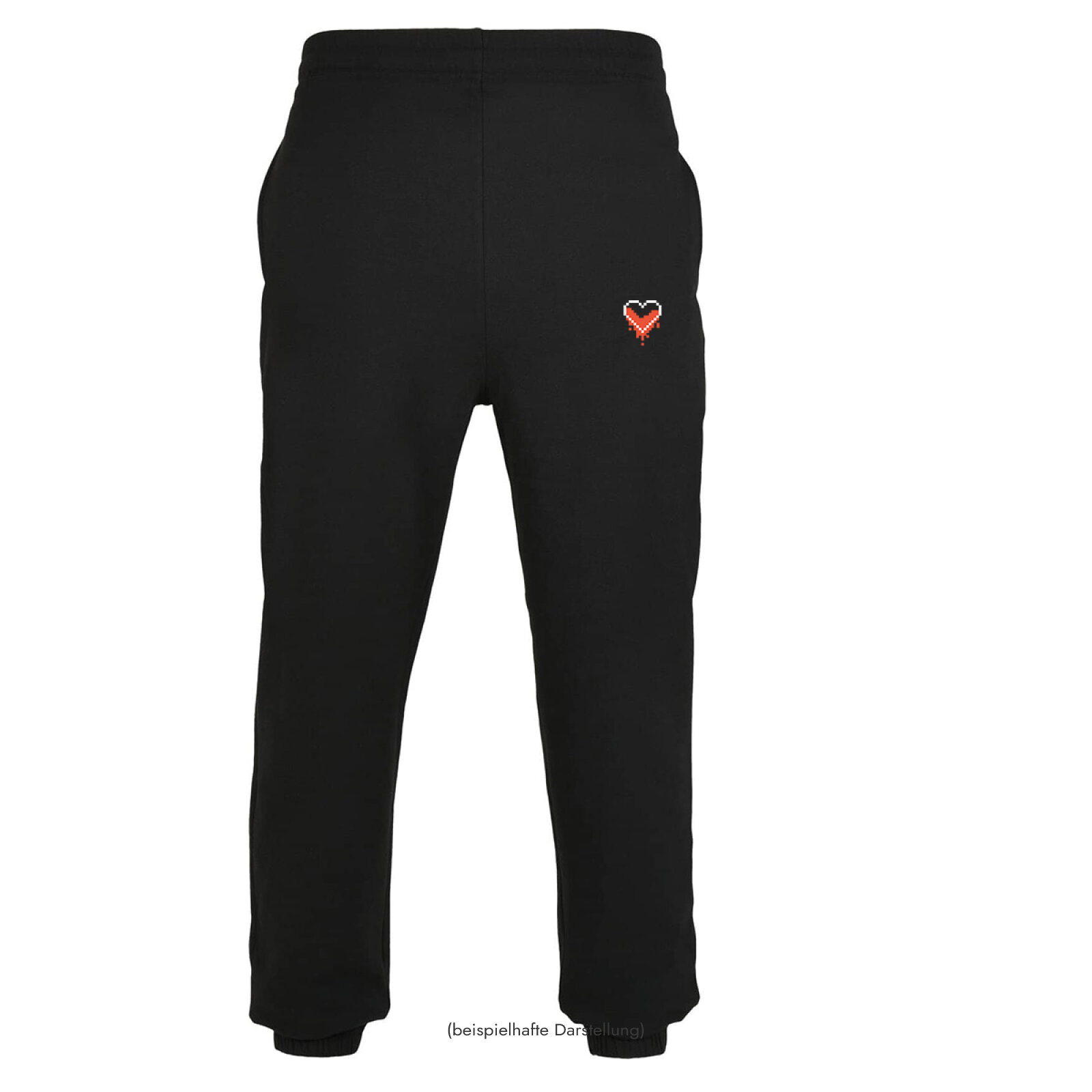 Motive: [Motiv: Bleeding Heart (rot)] Männer | Jogginghose, schwarz, L