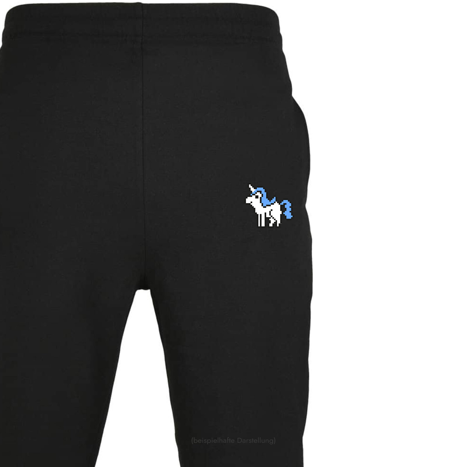 Motive: [Motiv: Einhorn (blaues Fell)] Männer | Jogginghose, schwarz, L