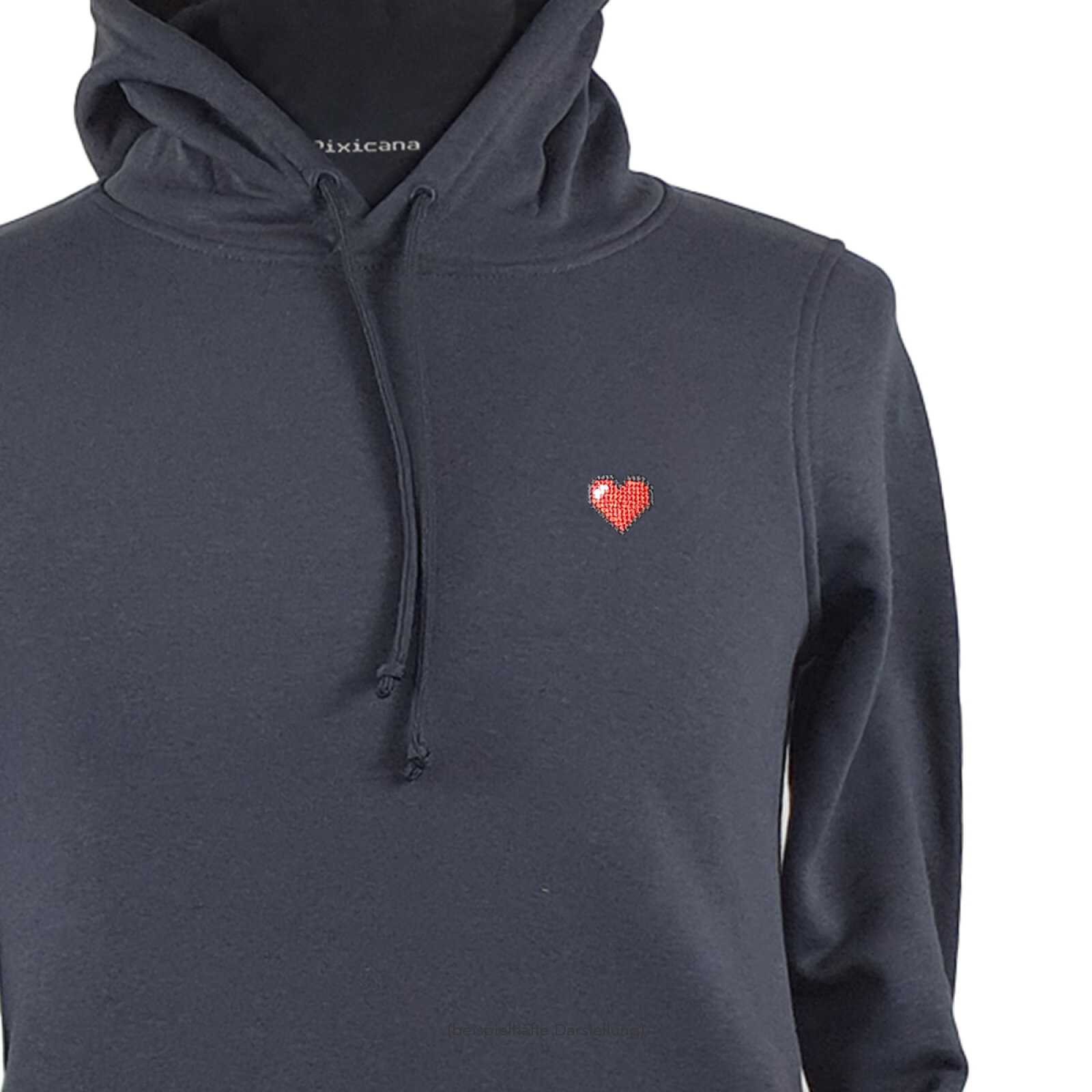 Motive: [Motiv: Herz (rot)] Männer | Hoodie, asphalt, 3XL