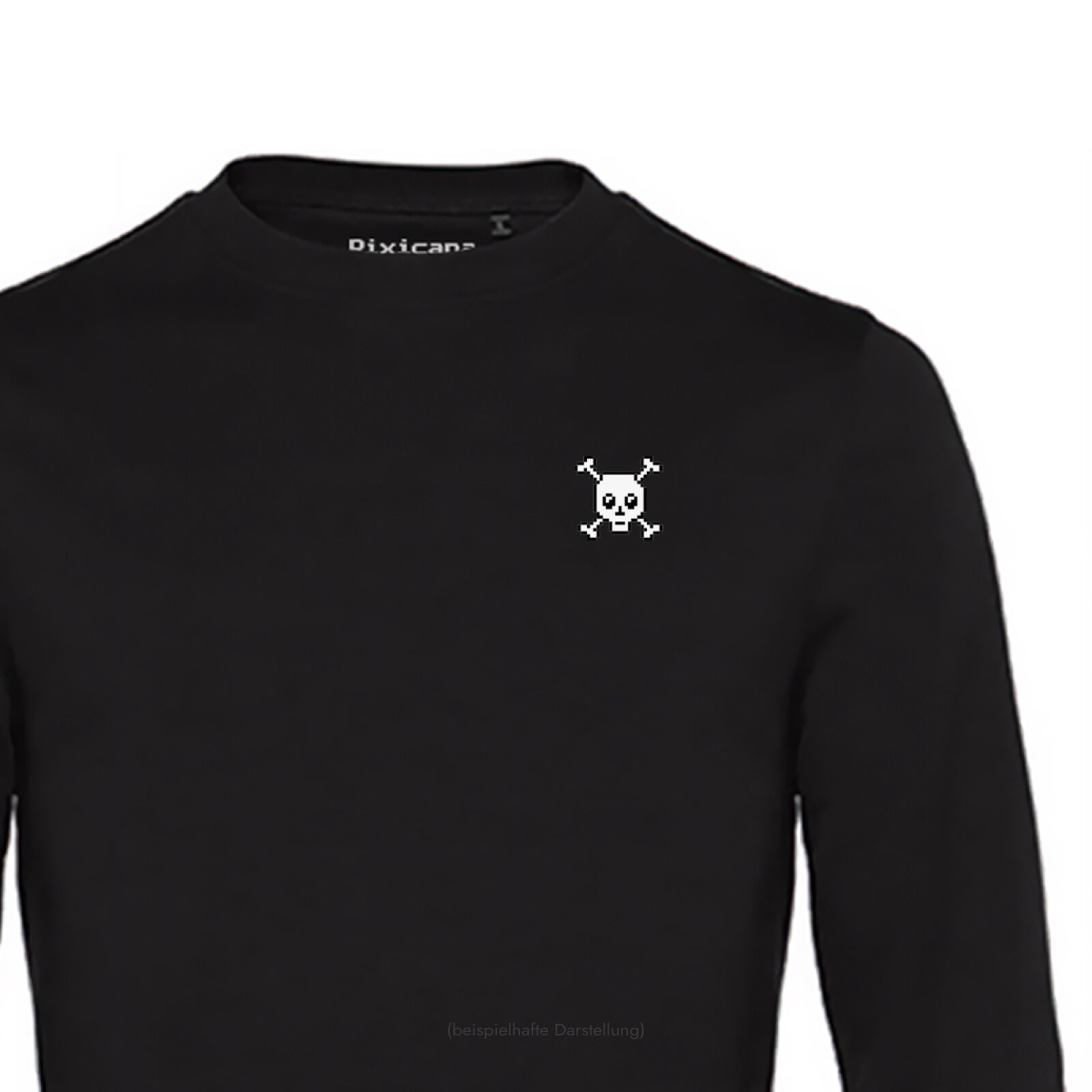 Motive: [Motiv: Totenkopf] Männer | Sweatshirt, schwarz, L