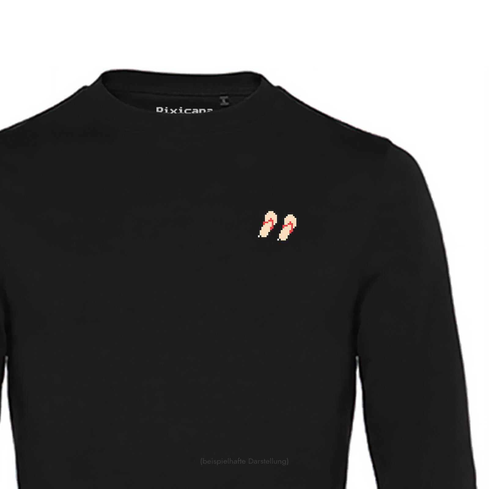 Motive: [Motiv: FlipFlop] Männer | Sweatshirt, schwarz, L