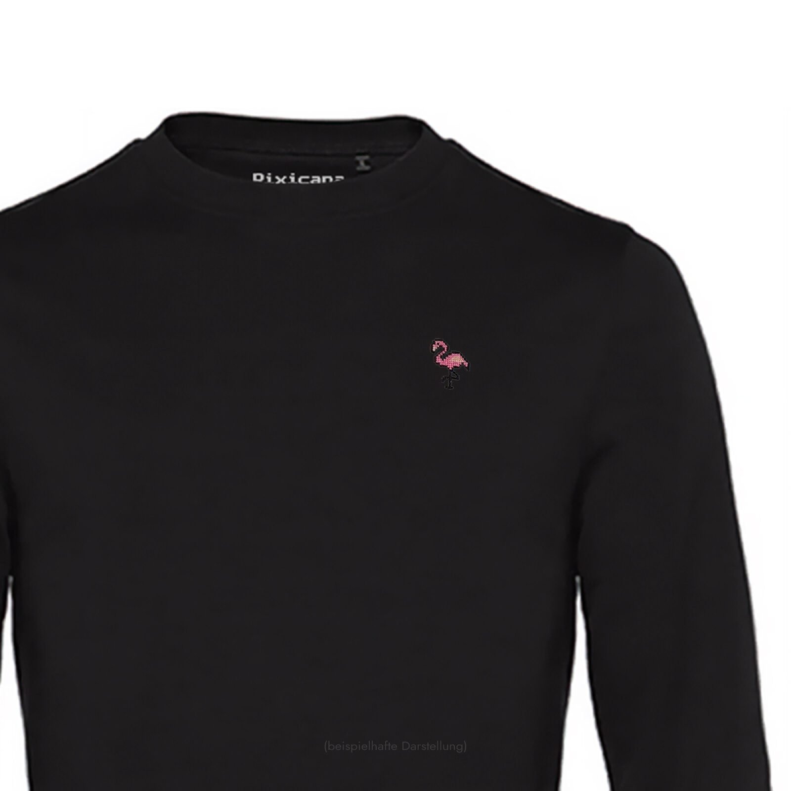Motive: [Motiv: Flamingo] Männer | Sweatshirt, schwarz, 3XL