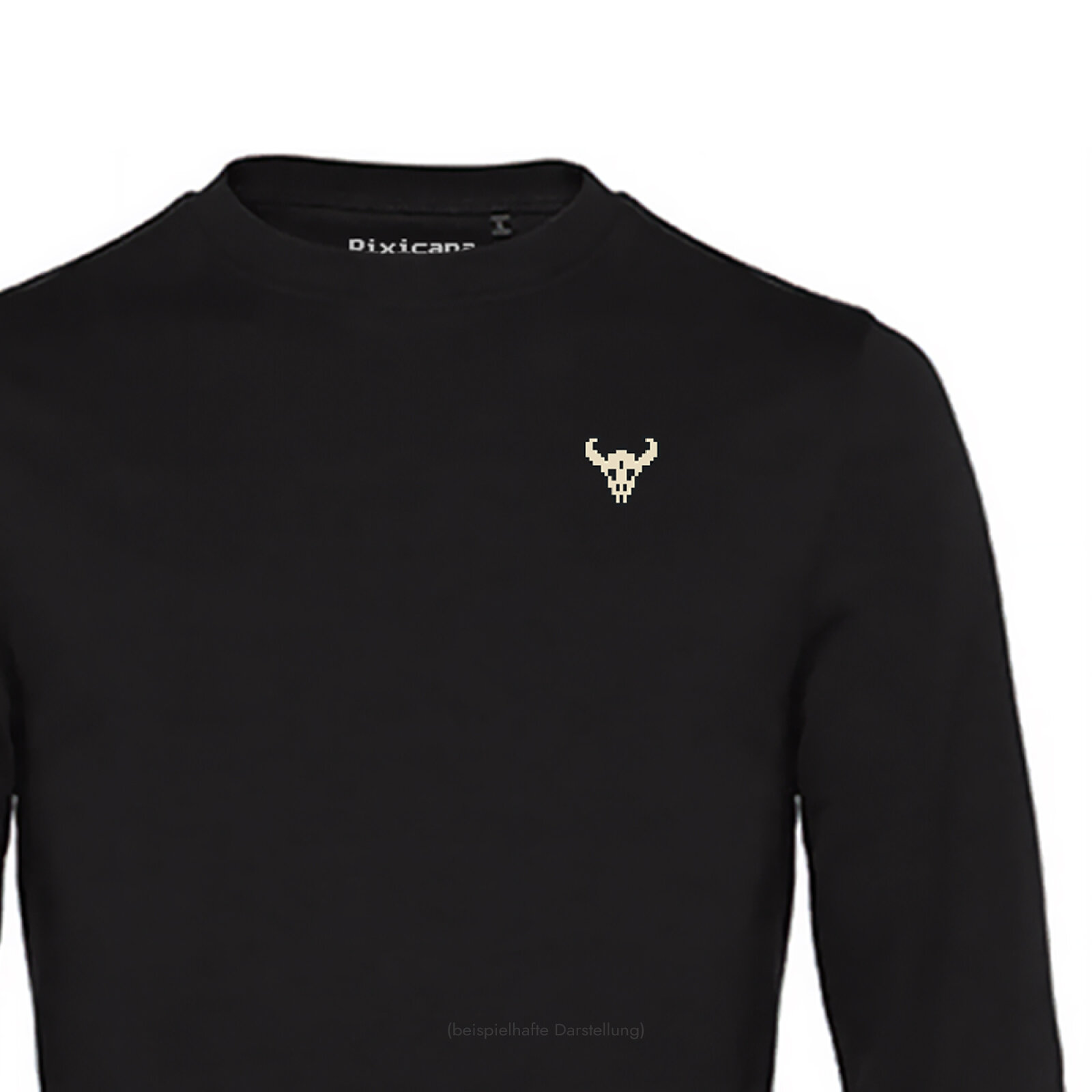 Motive: [Motiv: Rinder Schädel] Männer | Sweatshirt, schwarz, L