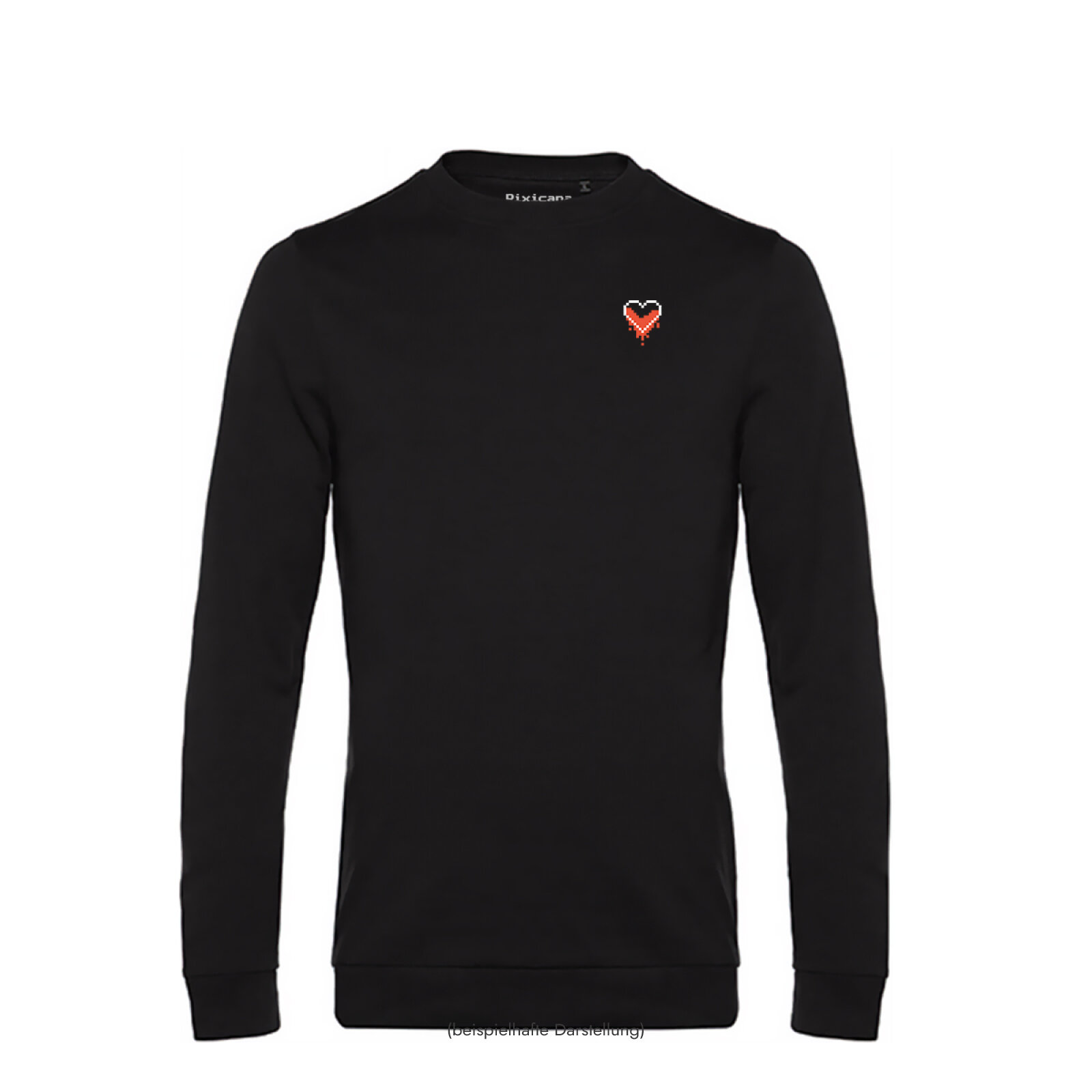 Motive: [Motiv: Bleeding Heart (rot)] Männer | Sweatshirt, schwarz, L