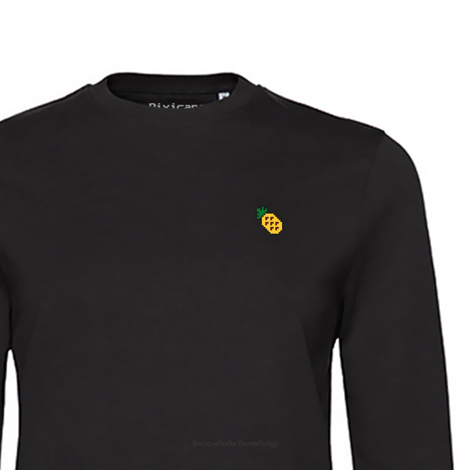 Motive: [Motiv: Ananas] Frauen | Sweatshirt, schwarz, XS