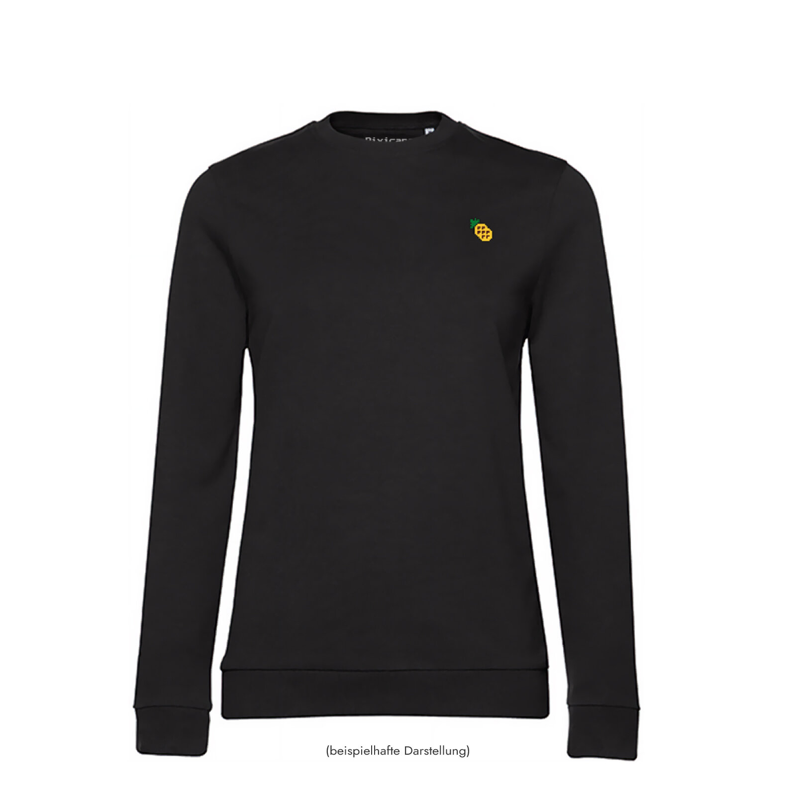 Motive: [Motiv: Ananas] Frauen | Sweatshirt, schwarz, XS