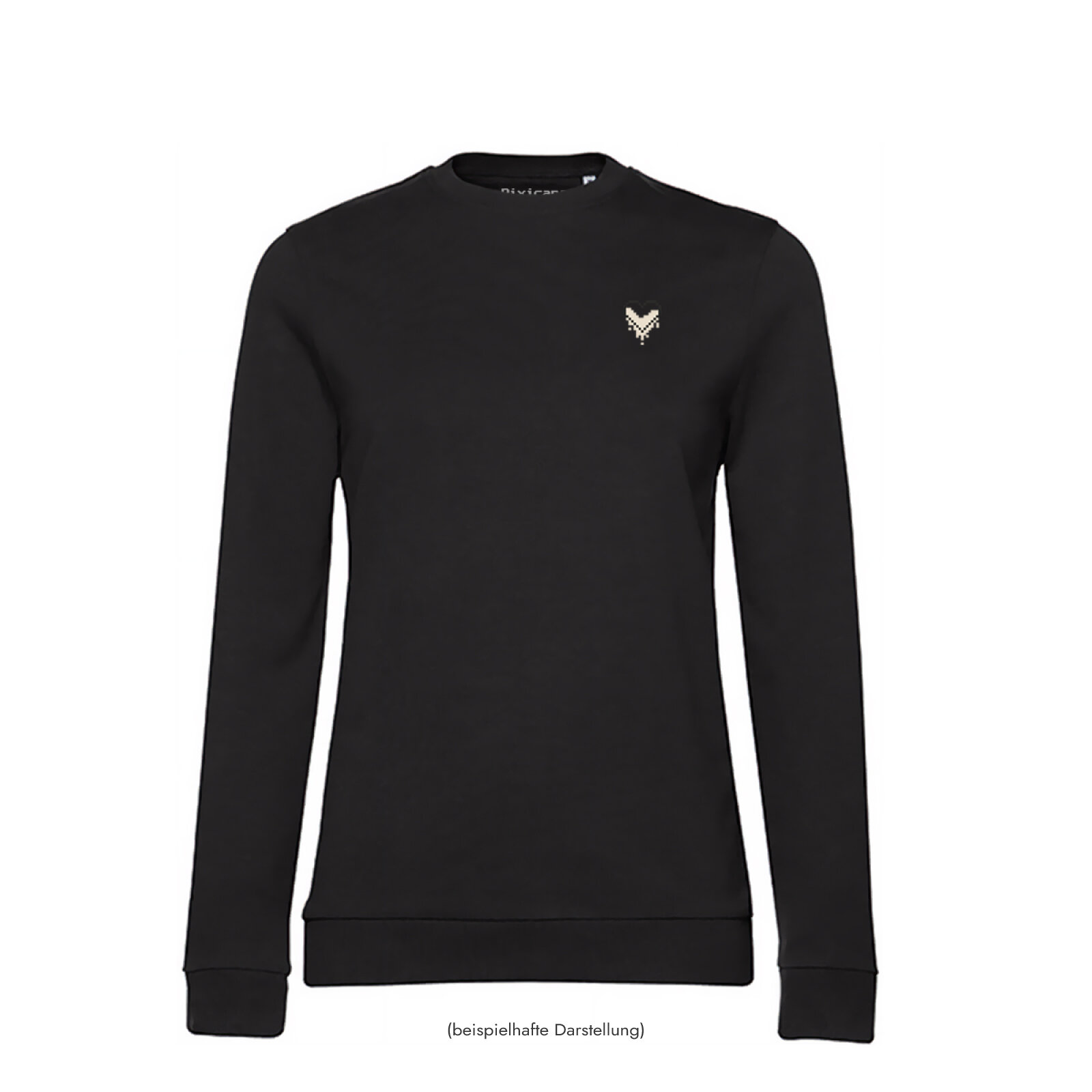 Motive: [Motiv: Bleeding Heart] Frauen | Sweatshirt, schwarz, XL